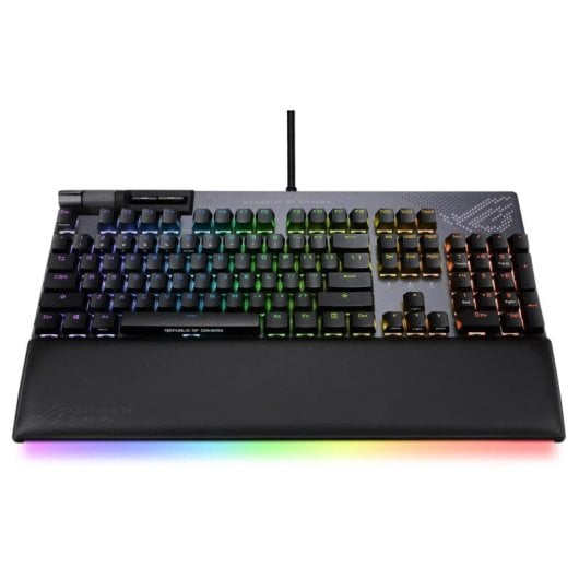 ASUS ROG Strix Flare II Animate Teclado Mecánico Gaming RGB Switch NX Red Negro Teclado Francés AZERTY