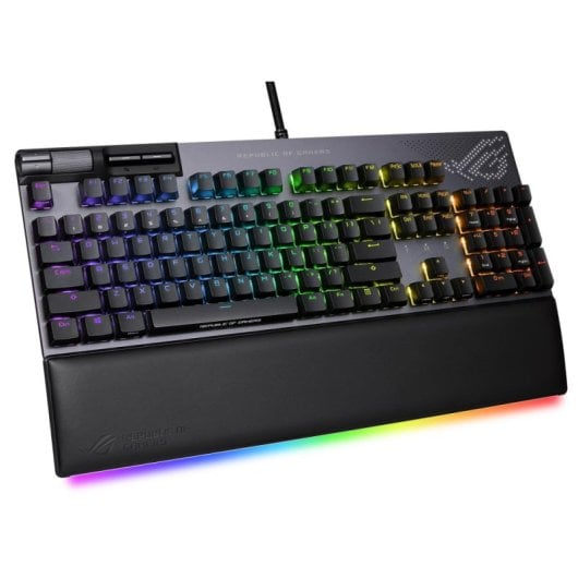 ASUS ROG Strix Flare II Animate Teclado Mecánico Gaming RGB Switch NX Red Negro Teclado Francés AZERTY