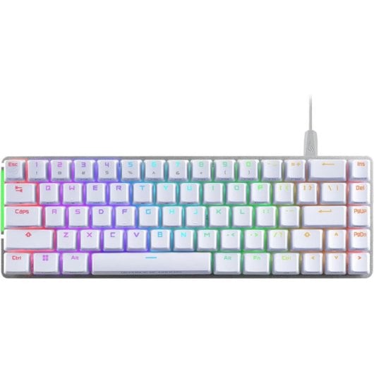 ASUS ROG Falchion ACE Teclado Mecánico Gaming RGB Switch NX Red Blanco Teclado Francés AZERTY