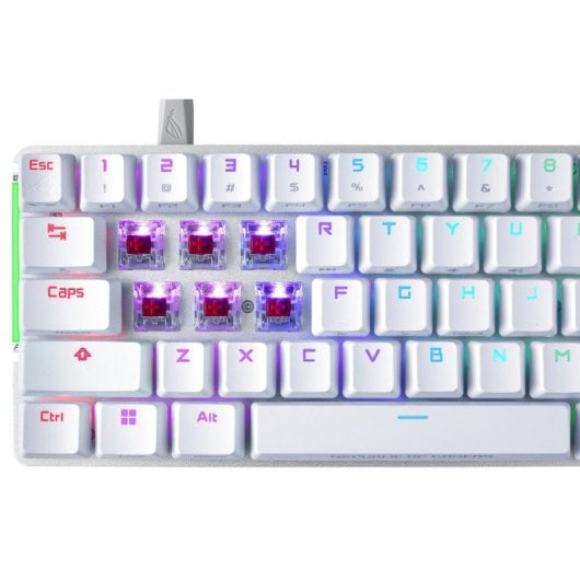 ASUS ROG Falchion ACE Teclado Mecánico Gaming RGB Switch NX Red Blanco Teclado Francés AZERTY