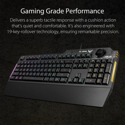 ASUS TUF Gaming K1 Teclado Mecánico Gaming RGB Negro Teclado Francés