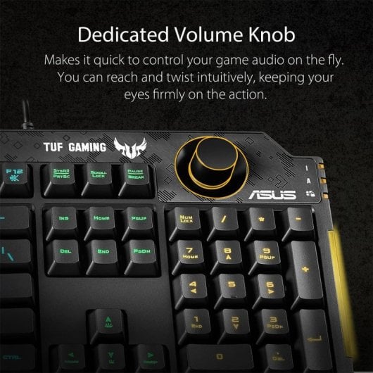 ASUS TUF Gaming K1 Teclado Mecánico Gaming RGB Negro Teclado Francés