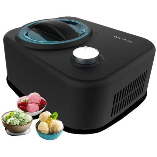 Heladora Cecotec Gelacy 800 Compresor 0.8L Controle Manual 100W Preparo Rápido