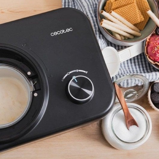 Heladora Cecotec Gelacy 800 Compresor 0.8L Controle Manual 100W Preparo Rápido