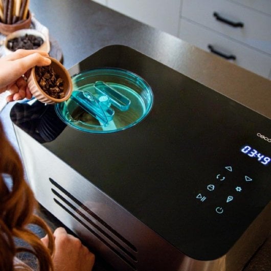 Cecotec Gelacy 1500 Touch Máquina de Fazer Gelado com Compressor com Controlo Tátil 1.5L 150W