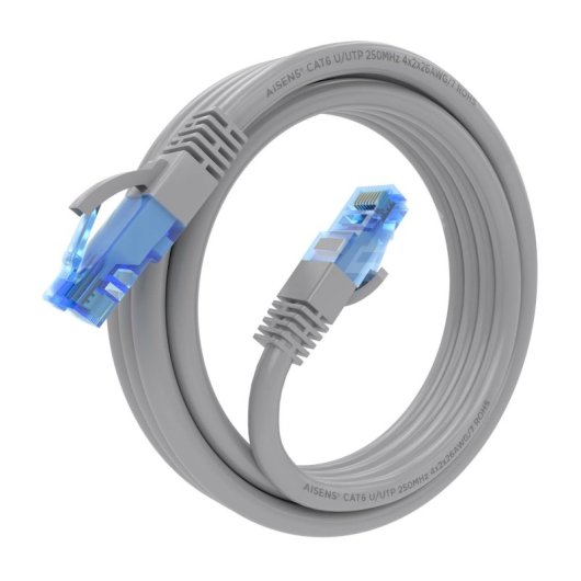Aisens A135-0777 Cable de Red RJ45 AWG26 CCA UTP Cat 6 2m Gris