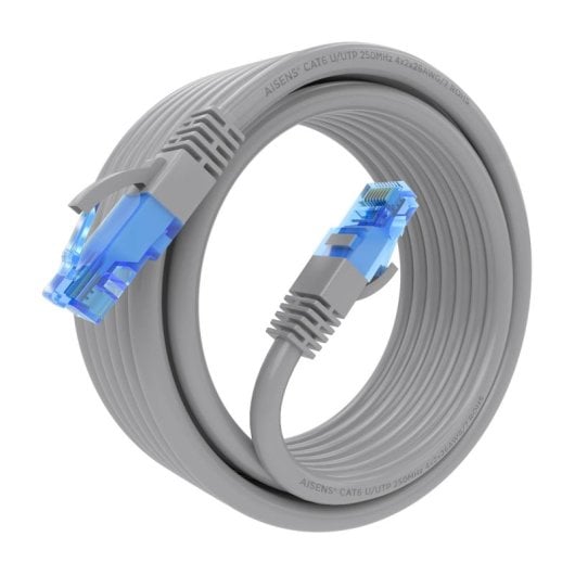 Aisens A135-0779 Cable de Red RJ45 AWG26 CCA UTP Cat 6 4m Gris
