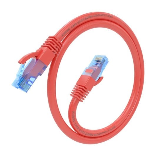 Aisens A135-0785 Netzwerkkabel RJ45 AWG26 CCA UTP Cat 6 25cm Rot