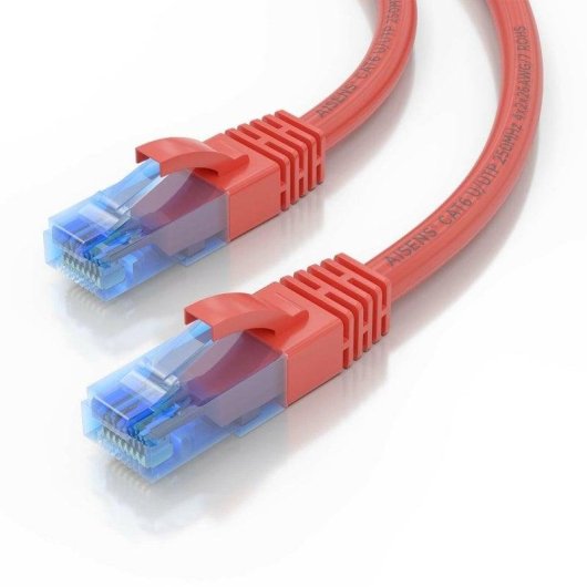 Cabo de Rede RJ45 AWG26 CCA UTP Aisens A135-0793 Cat.6/ 4m/ Vermelho