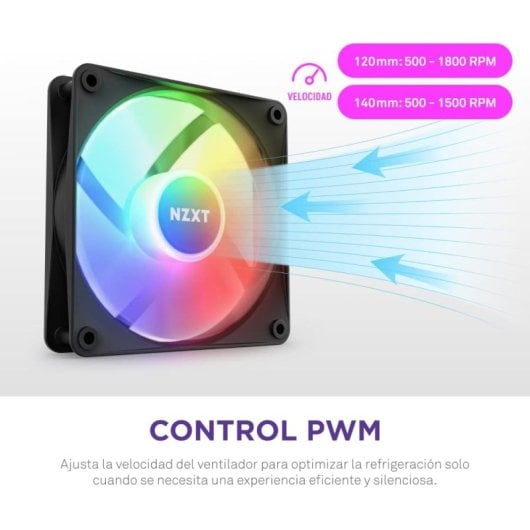 NZXT F120 RGB Core Ventilador Suplementario 120mm Negro