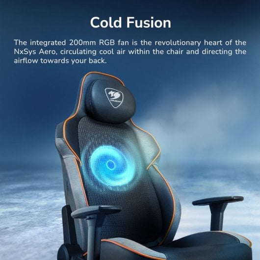 Cougar Nxsys Aero Silla Gaming con Ventilador Negro