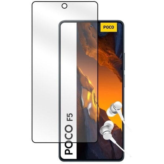 Pellicola protettiva in vetro temperato 3D PcCom Essential per POCO F5 5G