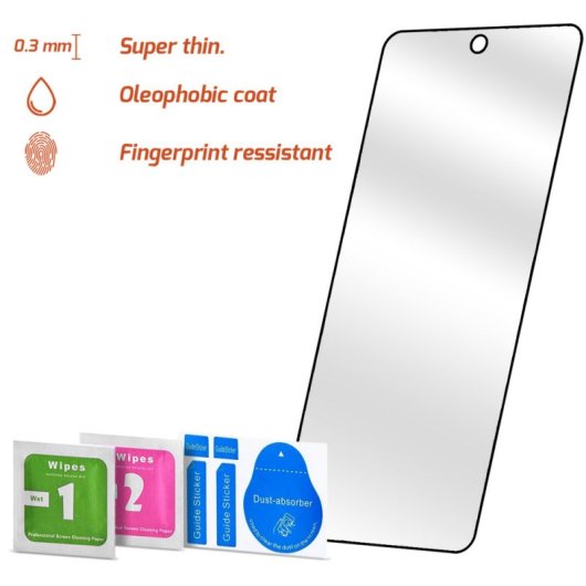 Protetor de vidro temperado 3D PcCom Essential para POCO F5 Pro 5G
