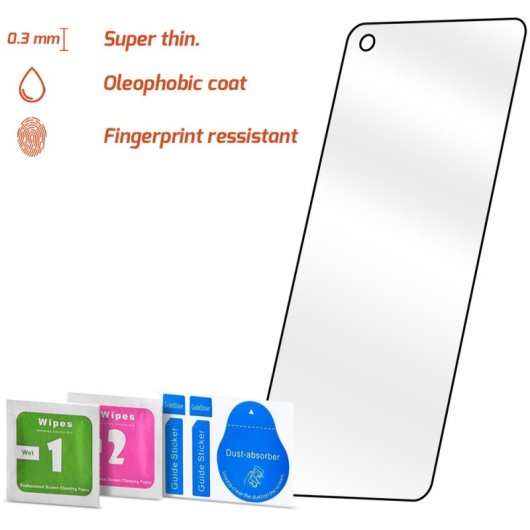 Pellicola protettiva in vetro temperato 3D PcCom Essential per Realme 10 AMOLED