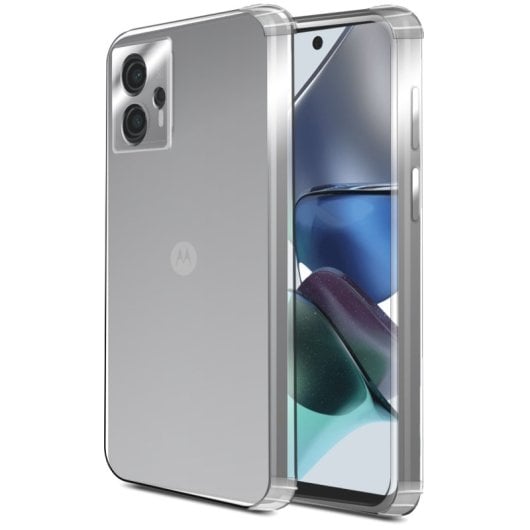 PcCom Essential Funda Antishock Transparente para Motorola Moto G23