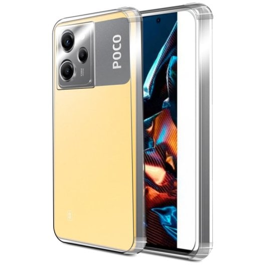 PcCom Essential Transparent Antishock Case für POCO X5 Pro 5G