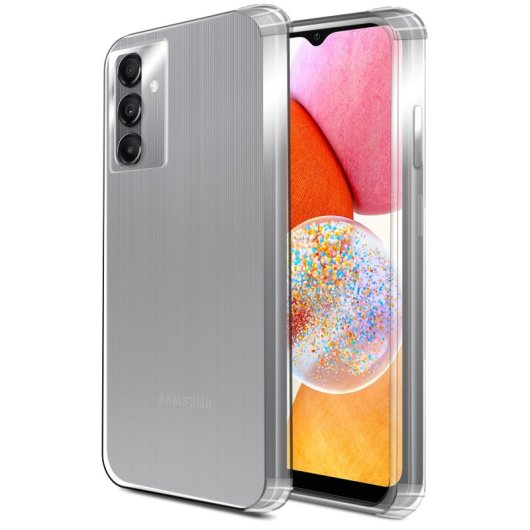 PcCom Essential Funda Antishock Transparente para Samsung Galaxy A14