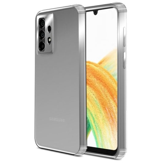 PcCom Essential Funda Antishock Transparente para Samsung Galaxy A33 5G
