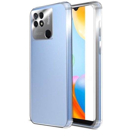 PcCom Essential Funda Antishock Transparente para Xiaomi Redmi 10C