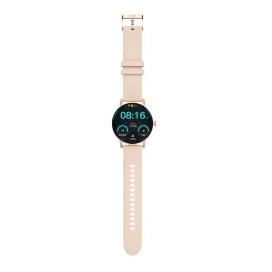 Celly Trainerround2 1.28" Touchscreen Beige Batteria 120h Podometro Smartwatch M