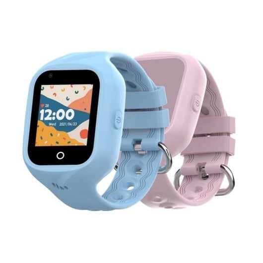 Celly KIDSWATCH4G 4G GPS 1,4" Display Touch Nero con Cinturini Blu e Rosa Batteria 700 mAh SOS