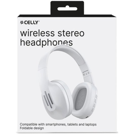 Cuffie Bluetooth wireless Celly Flowbeat bianche