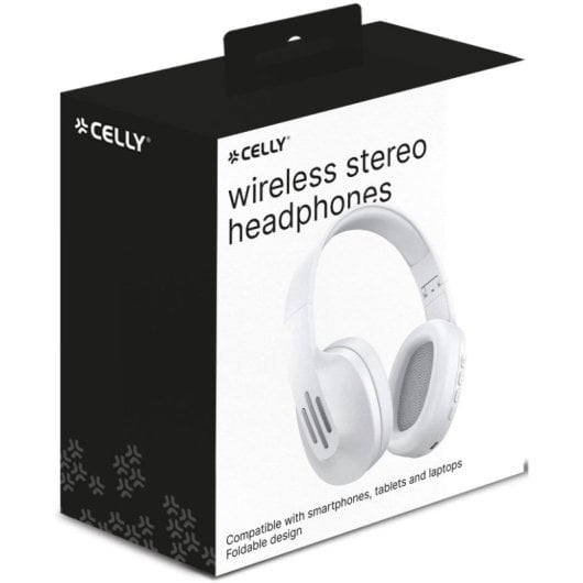 Cuffie Bluetooth wireless Celly Flowbeat bianche