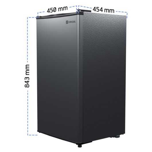 Origial COOL&FREEZE 80L INOX Frigorífico Bajo Encimera 80L Clase E Acero Inoxidable