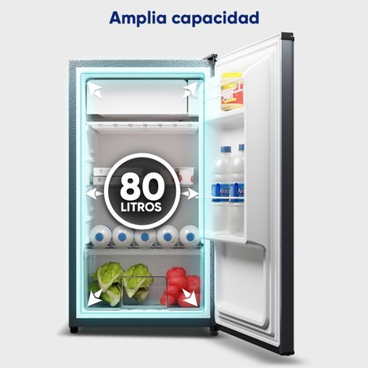 Origial COOL&FREEZE 80L INOX Frigorífico Bajo Encimera 80L Clase E Acero Inoxidable