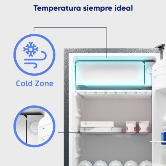 Origial COOL&FREEZE 80L INOX Frigorífico Bajo Encimera 80L Clase E Acero Inoxidable