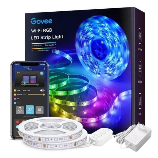 Bande LED Govee H6110 10m RGB WiFi Bluetooth Commande Voix