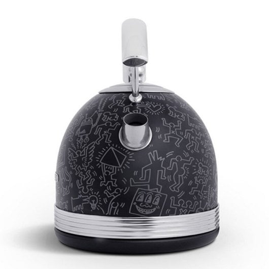 Schneider Hervidor de Agua Eléctrico Vintage 1.7L 2200W Colección Keith Haring Negro Fashionista