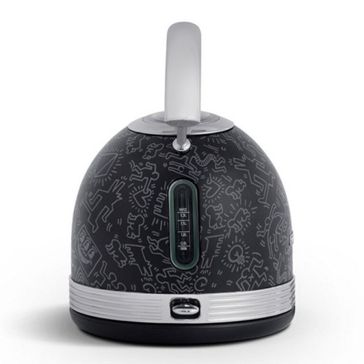 Schneider Hervidor de Agua Eléctrico Vintage 1.7L 2200W Colección Keith Haring Negro Fashionista