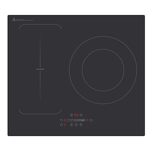 Amsta AMTI631F Placa de Indução 3 Zonas 60cm 7400W Preta