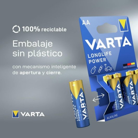 Varta Longlife Power Pack 8 Pilas Alcalinas AA LR6 1.5V