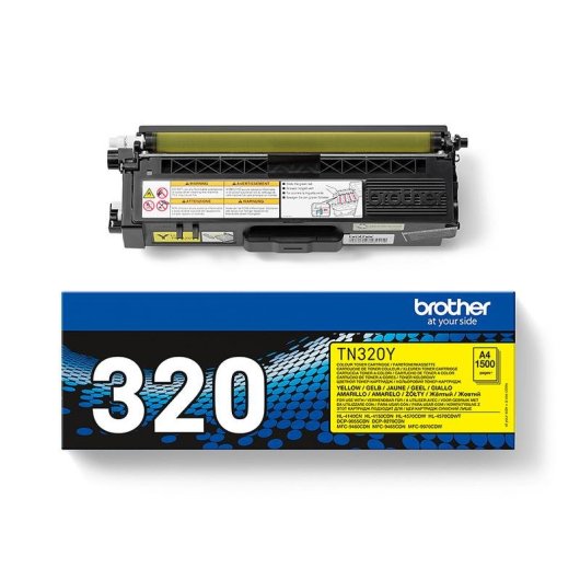 Cartucho de Tóner Brother TN-320Y Amarillo Original 1.500 páginas