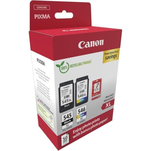 Cartucho de Tinta Original Canon PG-545XL/CL-546XL Pack 2 Unidades