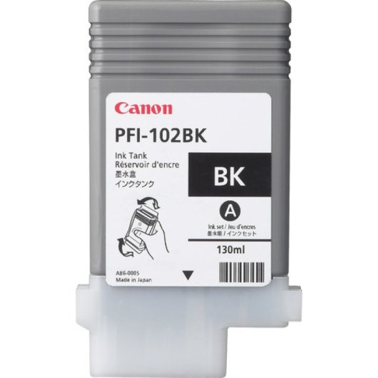 Cartucho de tinta preto original Canon PFI-102BK