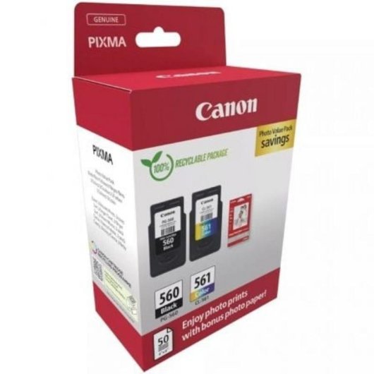 Pack cartucce inchiostro Canon PG-560/CL-561 e carta fotografica