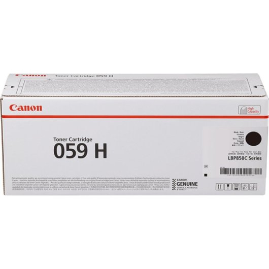 Cartucho de Tóner Original Canon 059H BK Negro