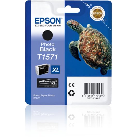 Epson Turtle Cartouche T1571 noir photo