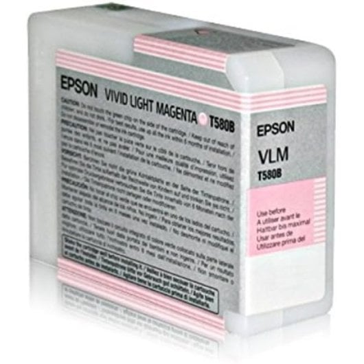 Cartouche Epson T580B00, magenta clair vif