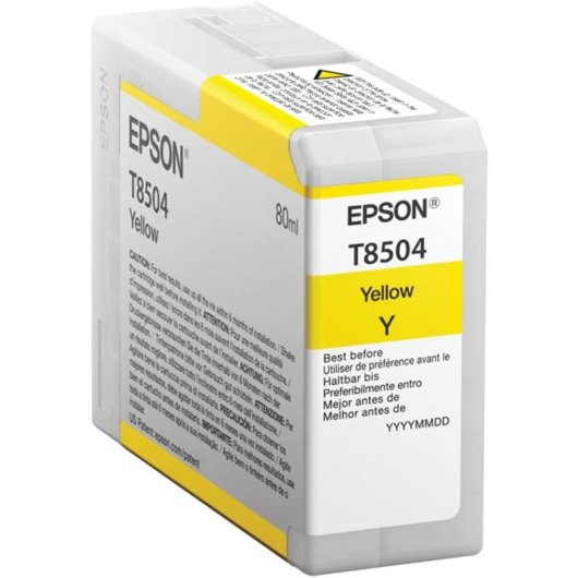 Tintenpatrone Epson T8504 Gelb Original 80 ml SureColor SC-P800