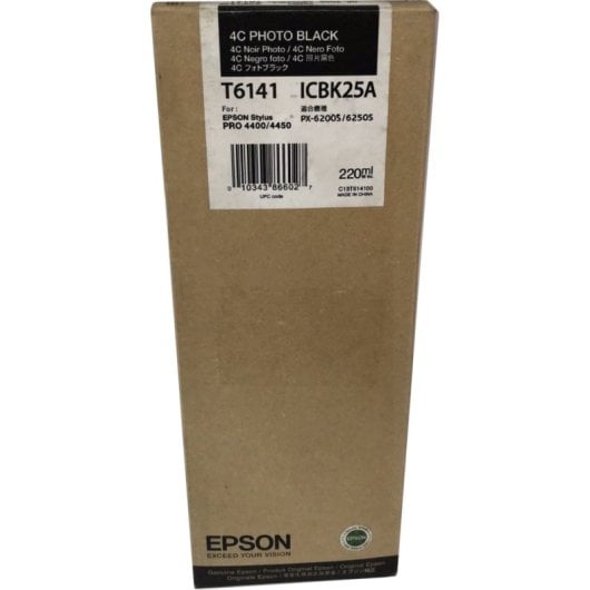 Cartucho de Tinta Original Epson T6141 Negro Foto