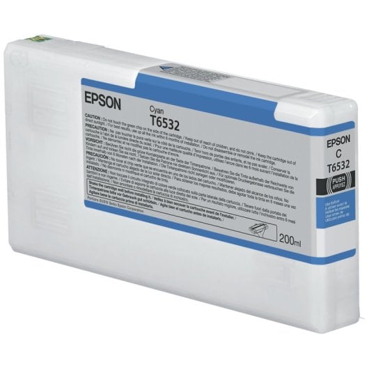Cartucho de Tinta Original Epson T6532 Cian
