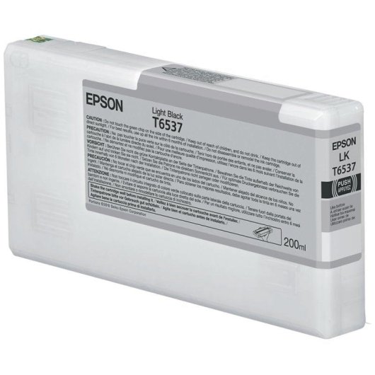 Cartucho de Tinta Original Epson T6537 Gris Claro 200 ml
