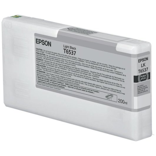 Cartucho de Tinta Original Epson T6537 Gris Claro 200 ml