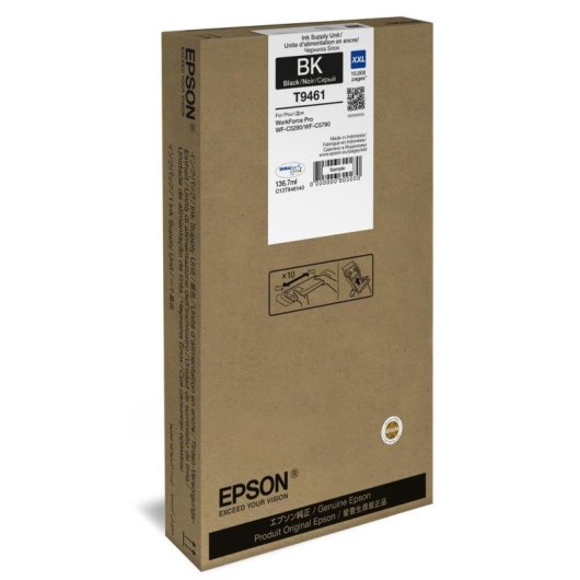 Tintenpatrone Epson T9461 XXL Schwarz 136,7 ml 10000 Seiten