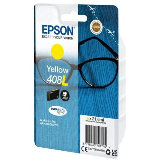 Cartucho de tinta Epson 408L Amarillo XL DURABrite Ultra para WorkForce Pro