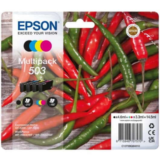 Cartucho de Tinta Original Epson 503 Pack 4 Unidades BK/C/M/Y